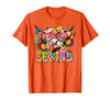 Be Kind Highland Cow Autism Awareness Sped Teacher Be Kind Highland Cow Autism Awareness Inspirational Teacher T-Shirt -