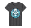 Mademark Polar Bear Lone Ice Floe Arctic Drift Design T-Shirt - Dark Heather Grey