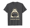 Mademark Sharks Don't Apologize Bold Women's Design T-Shirt - Dark Heather Grey