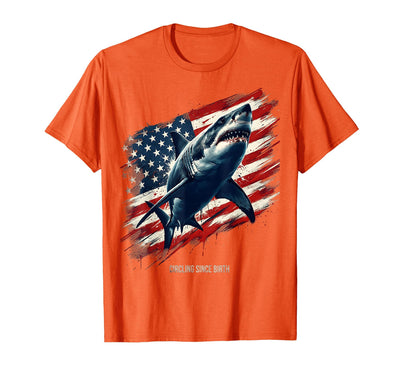 Circling Since Birth Shark Graphic Design T-Shirt