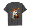 Ghost Quilter Sewing Halloween Costume Cute Ghost Quilter Sewing Halloween Scary Costume Retro T-Shirt - Dark Heather Grey