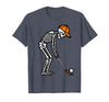 Halloween Tees for Women Men Kids Skeleton Golf Halloween Golfer Costume Dad Mens Boys Kids T-Shirt - Heather Blue