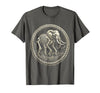 Mademark Elephant Skeleton Mid-Stride Through Tall Grass T-Shirt - Men - Asphalt Grey
