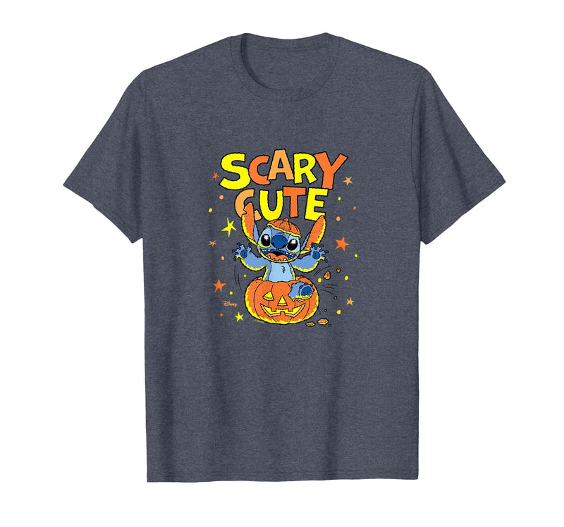 Disney Stitch Halloween Fun T-Shirt - Heather Blue