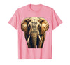 Mademark Too Big To Ignore Bold Elephant Graphic Design T-Shirt - Men - Pink