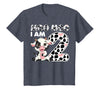 Cow 2nd Birthday Gifts Co. Cow Moo Moo I'm Two - 2 Years Old Cow Lover 2nd Birthday T-Shirt - Heather Blue