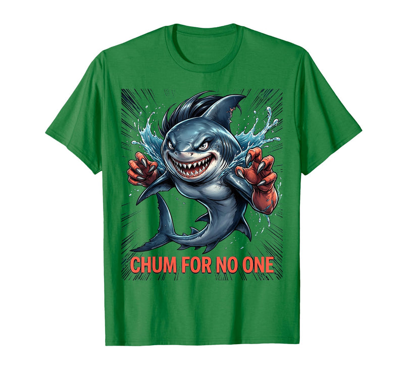 Mademark Chum for No One Bold Shark Women Design T-Shirt - Kelly Green