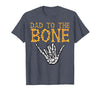 Mens Halloween Shirts For Dad Daddy Papa Men Halloween Dad to The Bone Skeleton Hand Fun Papa Costume Men T-Shirt - Heather