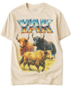 BABATEES Farm Animals Heavy Metal Tshirt for Men, Women & Farmers - 100% Natural Undyed Cotton - Yak