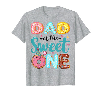 Sweet One Donut Birthday Girl Funny Matching Dad of The Sweet One 1st Birthday Girl Donut Party T-Shirt