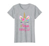 Unicorn Birthday Girl Family Shirts Unicorn Nana of The Birthday Girl Shirt Matching Party Tee T-Shirt - Heather Grey