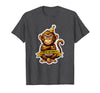 Mademark Sober Monkey Wild Life Sobriety Design T-Shirt - Men - Dark Heather Grey