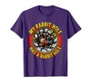 My Rabbit Hole Has a Conspiracy Humor Design T-Shirt in Purple