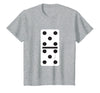 Fun and Easy Halloween Costume T-Shirts - Dominoes Double Five Dominoes Halloween Costume 5 Domino Game T-Shirt - Heather