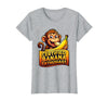 Mademark Certified Banana Enthusiast Funny Monkey Design T-Shirt - Women - Heather Grey