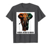 Mademark Ivoirien, No Matter Where Patriotic Elephant Design T-Shirt - Men - Dark Heather Grey