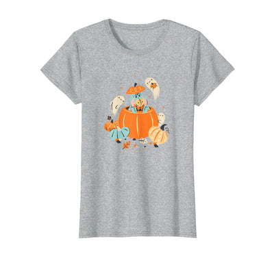 Disney Winnie The Pooh Halloween Cute Eeyore Pumpkin Patch T-Shirt