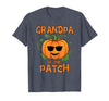 Pumpkin Patch by Blink Imprints Pumpkin Grandpa of the Patch T-Shirt Family Halloween Tee T-Shirt - Heather Blue
