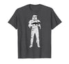 Star Wars Halloween Stormtrooper Mummy Wraps T-Shirt - Dark Heather Grey