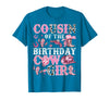 Birthday Girl CowGirl Family Matching Cousin of The Birthday Cow-Girl Rodeo Cow Girl Birthday T-Shirt - Sapphire Blue