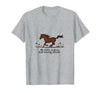 Mademark No Reins No Glory Just Horsing Around Horse Sweatshirt T-Shirt - Heather Grey