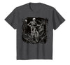 Scary Cyclist Skeleton Gifts Cycling Skeleton Mountain MTB Bicycle Cyclist Skeleton T-Shirt - Dark Heather Grey