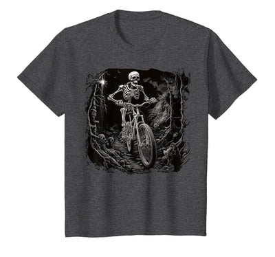 Scary Cyclist Skeleton Gifts Cycling Skeleton Mountain MTB Bicycle Cyclist Skeleton T-Shirt