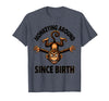 Mademark Monkeying Around Since Birth Funny Monkey Design T-Shirt - Men - Heather Blue