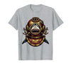 Mademark Shark in Vintage Deep-Sea Diving Helmet T-Shirt - Heather Grey