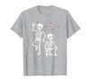 Funny Halloween Trump Skeleton Trump Design Funny Halloween Trump Skeleton Trump T-Shirt - Heather Grey