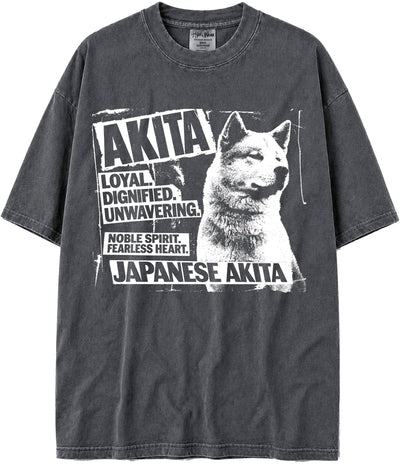 BABATEES U.S.A. MAX-Heavyweight Punk Rock Animals Shaka Wear Oversized 7.5oz Cotton Tshirt