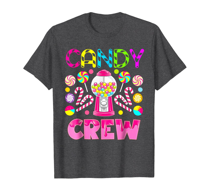Candy Land Candy Crew Party Halloween Costumes T-Shirt - Dark Heather Grey