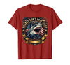 Mademark Sharks Don't Lose Sleep Bold Women's Design T-Shirt - Cranberry Red