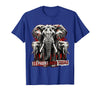 Mademark Elephant Mom Squad Cute Wildlife Design T-Shirt - Men - Royal Blue