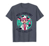 Mademark Moo Laboratory Results Positive Cow Design T-Shirt - Heather Blue