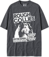 BABATEES U.S.A. MAX-Heavyweight Punk Rock Animals Shaka Wear Oversized 7.5oz Cotton Tshirt - Rough Collie