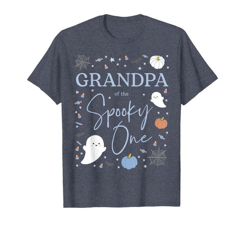Spooky One Birthday Blue Boy 1st First Halloween Grandpa of the Spooky One First Birthday Boy 1st Halloween T-Shirt -
