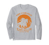 Mind Your Head Sleepy Hollow Headless Horseman Halloween Long Sleeve T-Shirt - Heather Grey