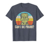 Can I Bee Frank Halloween Halloween Tee Can I be Frank? Funny Horror Frankenstein Tee T-Shirt - Heather Blue