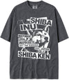 BABATEES U.S.A. MAX-Heavyweight Punk Rock Animals Shaka Wear Oversized 7.5oz Cotton Tshirt - Shiba Inu