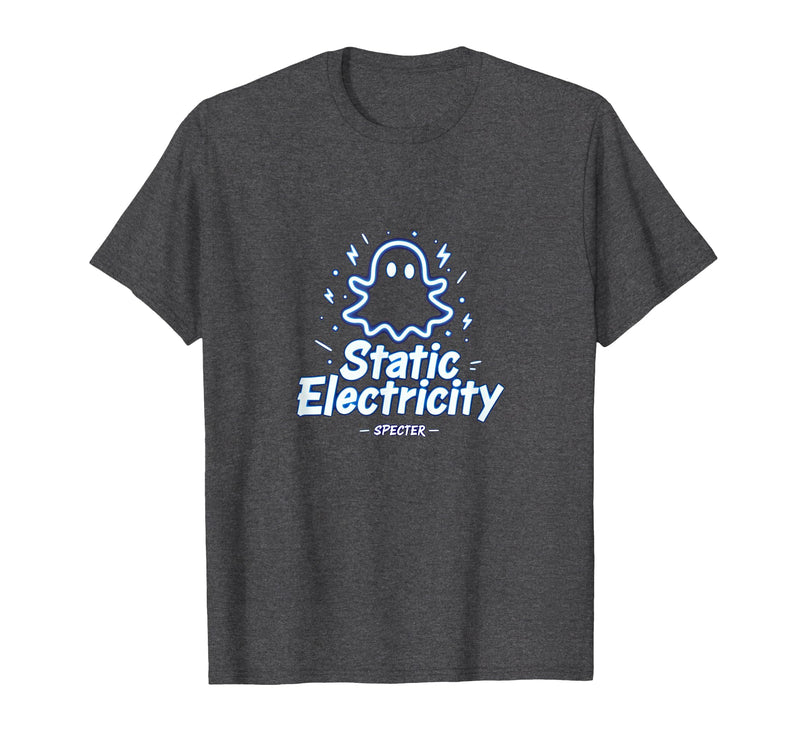 Mademark Ghost & Spirits - Ghost (99 Problems All) T-Shirt - Dark Heather Grey-halloween Static Electricity Ghost Atmosphere