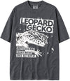 BABATEES U.S.A. MAX-Heavyweight Punk Rock Animals Shaka Wear Oversized 7.5oz Cotton Tshirt - Leopard Gecko