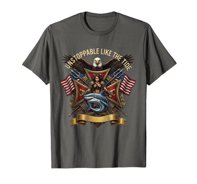 Unstoppable Like the Tide Shark Women Design T-Shirt