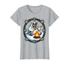 Mademark Polar Bear Sunglasses Roasting Marshmallow Christmas T-Shirt - Heather Grey
