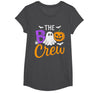 Halloween Tees for Women Men Kids Spooky Squad Boo Ghost Crew Team Halloween Boys Girls Kids T-Shirt - Dark Heather Grey
