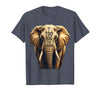 Mademark Too Big To Ignore Bold Elephant Graphic Design T-Shirt - Men - Heather Blue