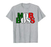 Italian Yeah B Mob Boss Italian Flag 1920s Costume Mafia Party T-Shirt - Heather Grey