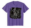 Scary Cyclist Skeleton Gifts Cycling Skeleton Mountain MTB Bicycle Cyclist Skeleton T-Shirt - Purple Heather