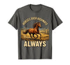 Mademark Horses Over Highways Always Equestrian Design T-Shirt - Men - Asphalt Grey