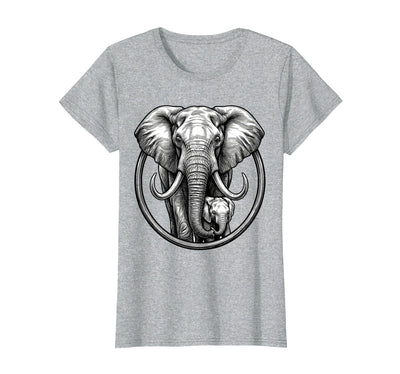 Mademark Mama Elephant and Baby Graphic Tee T-Shirt - Women